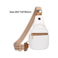 thumbnail image 3 of Bag Women Crossbody Backpack Chest Bag Adjustable Shoulder Strap Versatile White, 3 of 8