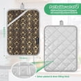 thumbnail image 6 of Yayeee Pot Holders Kitchen Heat Resistant with Pocket 7"x9.8" Cotton Oven Cooking Hot Pads, Black Floral Pattern, 6 of 7