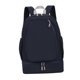 thumbnail image 4 of Bolsa de tenis Mochila de lona con capacidad para 3 raquetas Bolsillo lateral con compartimento para zapatos azul, 4 of 8