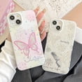 thumbnail image 5 of Silver Plated Butterfly Firework Soft  for iPhone Case (Pink,iPhone 14), 5 of 6