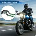 thumbnail image 2 of Unique Bargains Short Long Brake Clutch Levers for Yamaha YZF R1 15-22 6 Position Adjustable Motorcycle Handlebar Brake Lever Aluminum Alloy Titanium Handle Green End, 2 of 6