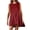 Red, variant on WIZUTIZ Sundresses for Women Stylish Casual High Rise Mini Dress Solid Shift Dress Round Neck Sleeveless Vacation Dress for Womens Plain Smocked Stretch Outdoor Dress Purple XXL