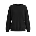 thumbnail image 4 of Hvyesh Crew Neck Sweashirt for Women Long Sleeve Corduroy Pullover Casual Solid Color Sports Sweashirts, 4 of 6
