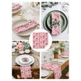thumbnail image 3 of Valentine's Day Cloth Napkins Set of 4 Reusable Dinner Napkins, Watercolor Pink Heart Love Romance Cocktail Napkin Washable Table Napkins for Wedding/Holiday Party/Baby Shower 20"x20", 3 of 7