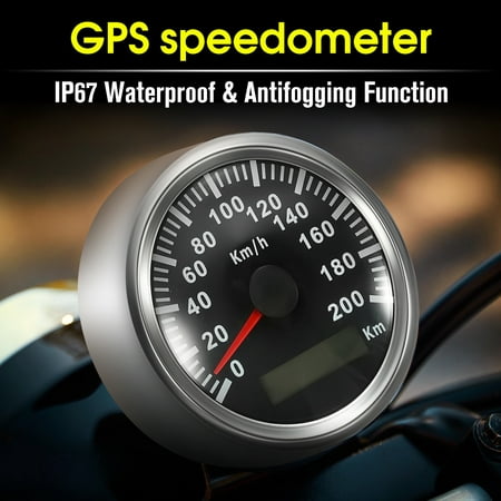 GPS Speedometer 200 KM/H Motor Auto Stainless GPS Waterproof Digital Gauges | Walmart Canada