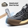 thumbnail image 2 of AUXDIQ Work Shoes Men Women Breathable Steel Toe Cap Industrial Trainers Lightweight Construction Sneakers Sport Shoes, 2 of 6