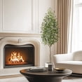 thumbnail image 2 of 7ft artificial olive tree con curved design para home o oficina decoration (available in 5ft 6ft 7ft), 2 of 5