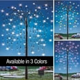 thumbnail image 3 of Collections Etc. LED Solar Willow Tree, Outdoor Solar Tree with Colorful Solar-Powered Lights with Adjustable Branches, Purple Lights, 3 of 8