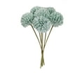 thumbnail image 2 of up to 50% Off Latrodar Fake Flowers in Vase Hydrangea Simulated Table Tennis Chrysanthemum Plant Fake Flower Bundle Water Resistant Decoration Ornament Light blue 11.6x7.6 Inch, 2 of 5