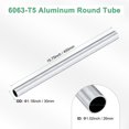 thumbnail image 3 of Tubo redondo de aluminio 6063 de 400 mm, 26 mm ID 30 mm OD, tubería de aluminio sin costura para construcción / mecanizado / manualidades [1.02x1.18x15.75IN], 3 of 7
