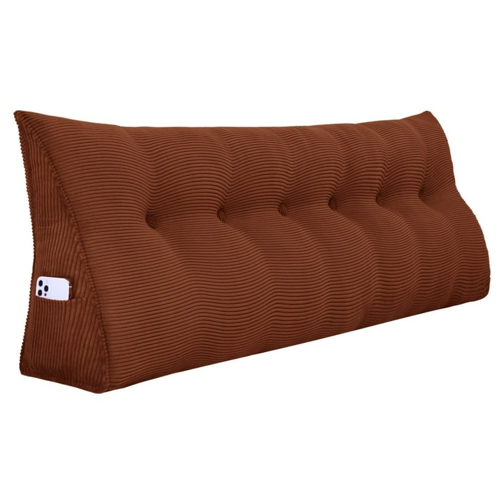 WOWMAX Large Reading Triangular Wedge Pillow Headboard Bolster Back