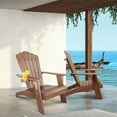 thumbnail image 4 of INQBRANDS Polystyrene Adirondack Chair Brown, 4 of 5