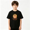 thumbnail image 2 of Cool Capybara Gold Chain Boys Graphic Tees Animal Kids T-Shirt 100% Cotton Short Sleeve Tops Ages 4-13Y, 2 of 5