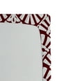 thumbnail image 3 of Ambesonne Art Deco Fitted Sheet, Lady Fan Motif Abstract, Twin Size, Maroon and White, 3 of 5