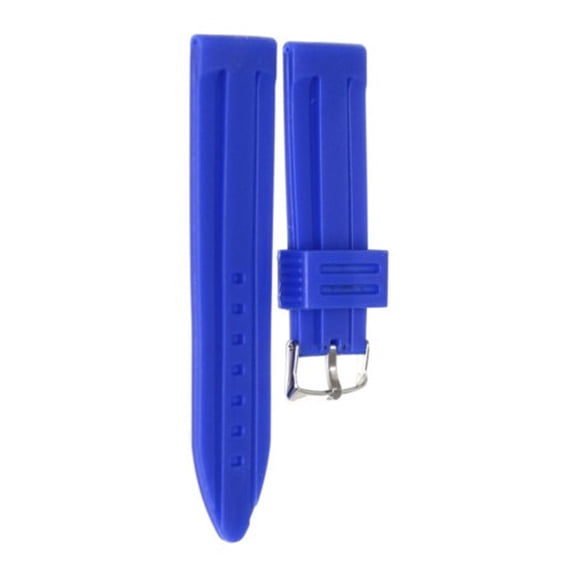 26MM BRIGHT BLUE SOFT RUBBER SILICONE SPORT DIVER WATCH STRAP BAND FITS INVICTA