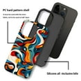 thumbnail image 4 of FKBRCL4U Compatible with iPhone 15 Pro Case, Swirling Colors Abstract Shapes Psychedelic Pattern for Girl Full Body Design Soft Silicone Drop Shock Scratch Protection for iPhone 15 Pro, 4 of 7