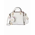 thumbnail image 1 of Bolso Xtellar De Moda Mujer Casual Vintage De Cuero Pu Color Blanco, 1 of 5