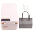 thumbnail image 3 of Heated Lunch Box Electric Lunch Box Self Heating Lunch Box Cordless Rechargeable 304 Food-Grade Stainless Steel 1L A,1 * Heated Lunch Box,White, 3 of 9