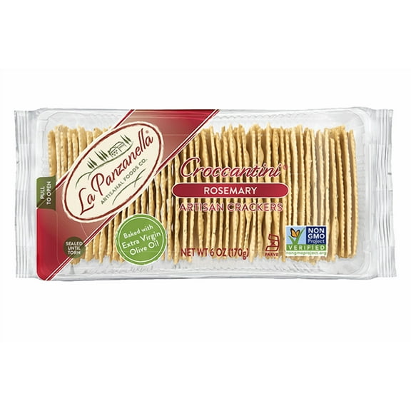 12 Pack of 12,  La Panzanella Rosemary Artisan Cracker, 6 Oz