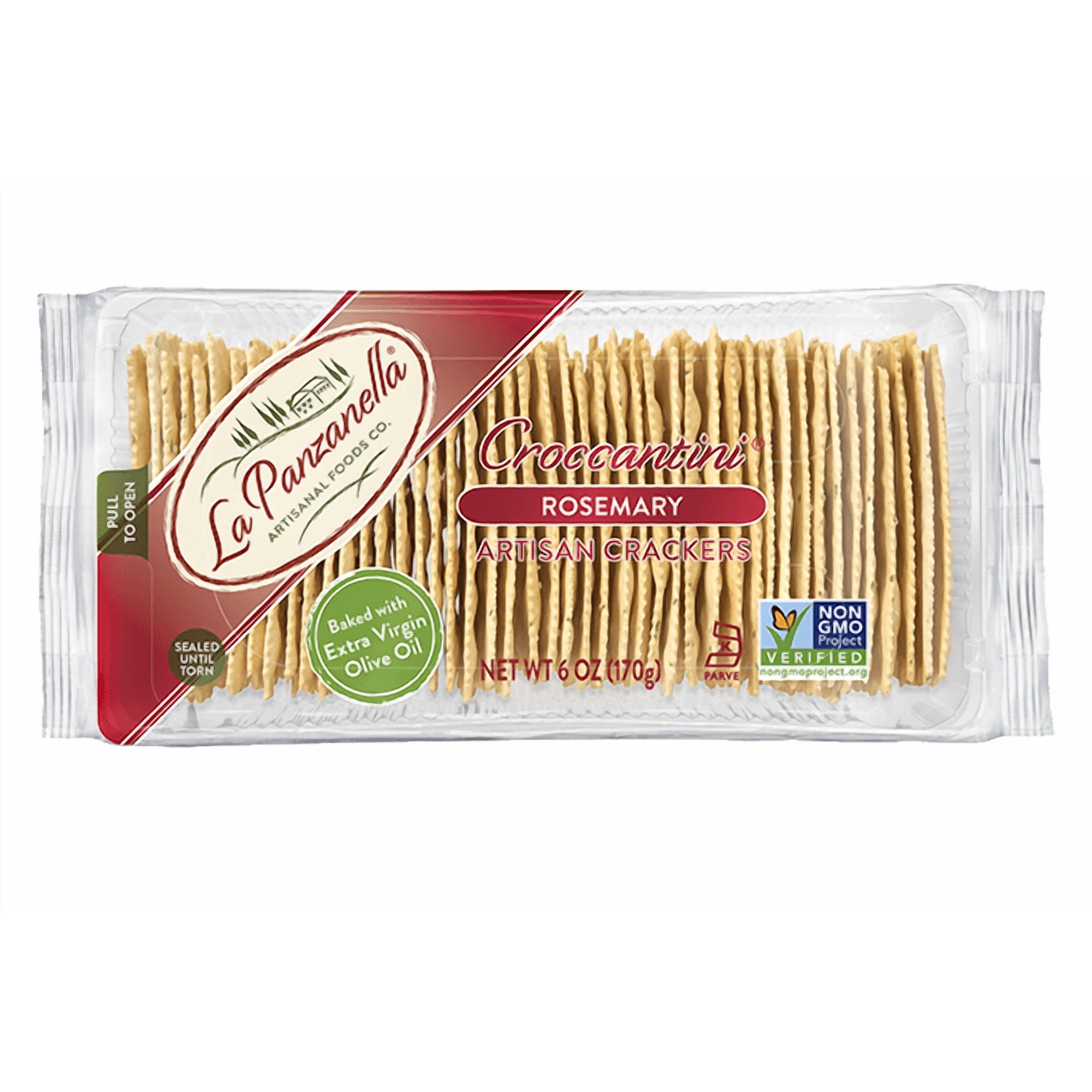 Pack of 12, La Panzanella Rosemary Mini Croccantini, 6 oz