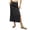 Navy, variant on Women Low Waist Skirts Summer Casual Vacation Drawstring High Elastic Waist Skirts Simple Solid Comfy Bodycon Long Maxi Skirts