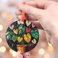 thumbnail image 4 of Monstera Love: Ornament Style Wall or Window Hanging, 2025, Holiday Decoration, Seasonal Keepsake Gift, Unique Collectible, Window Hanging, Home Decor 2025, Holiday Decoration,, 4 of 5