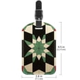 thumbnail image 6 of Square 2Pack PU Leather Geometry Cruise Luggage Tag with Privacy Cover and Name ID Tag for Travel Handbags Backpacks Luggage Tags, 6 of 6