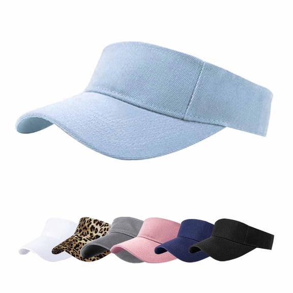 Minzimin 1Pack Sun Visor Hats for Women Men Adjustable UV Protection Outdoor Sports Golf Running Sun Caps