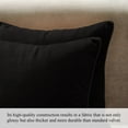 thumbnail image 2 of A1HC Set of 2 Luxurious Soft Velvet Throw Pillow Covers Only, 24"x24", Black, Decorative Cushion Covers with Hidden YKK Zipper for Sofa or Bed, 2 of 7