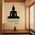 Wall Stickers Buddha Pattern Letters Bedroom Living Room Home Corridor