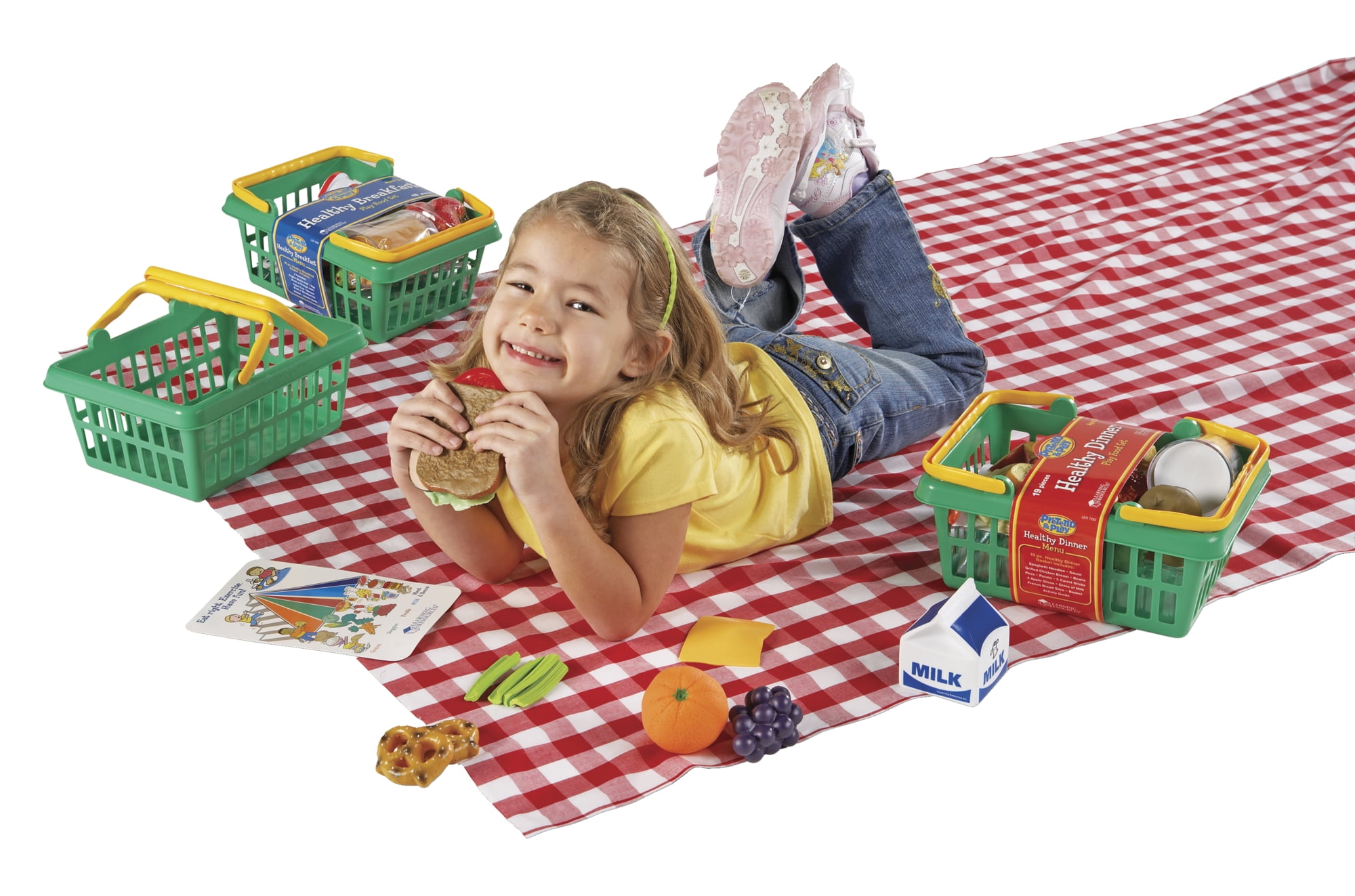 Set of 52 Learning Resources Pretend and Play Healthy Foods Play 