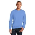 thumbnail image 3 of Gildan Crewneck Sweatshirt | Heavy Blend, Warm Men's Fleece Pullover Sweater in Carolina Blue, 50/50 Cotton/Polyester- Size L, 3 of 5