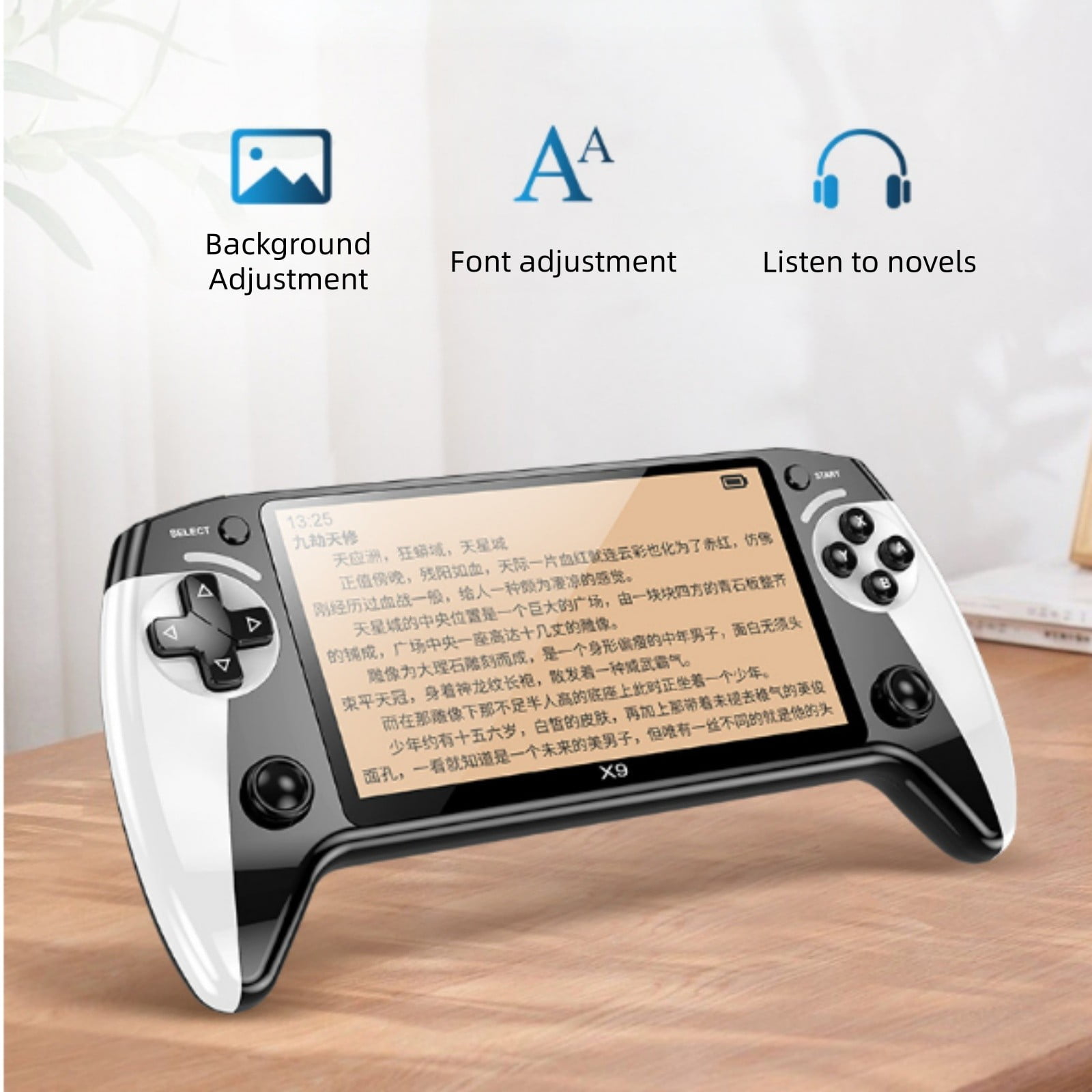 X9 Handheld Game Console 1500mAh Battery Capacity Supports 128GB 5.5 Inch Screen Supports Multiple Game Formats And Button Operation.