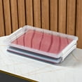 thumbnail image 4 of A4 File Box Stackable Portable Supplies Clear Desk Storage, 4 of 8