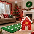 thumbnail image 2 of Reindeer Christmas Party Mini Golf Game Set - Gingerbread Themed Golf with Candy Canes & 6 Balls, Portable Design for Home/Doorway, Festive Holiday Gift, Family Interactive Fun, 13.78in/35cm, Red, 2 of 9