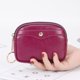 thumbnail image 1 of Monedero de estilo coreano para mujer, cartera pequeña, tarjetero sencillo, llavero de cuero suave, minibolso de mano con cremallera, monedero, 1 of 6