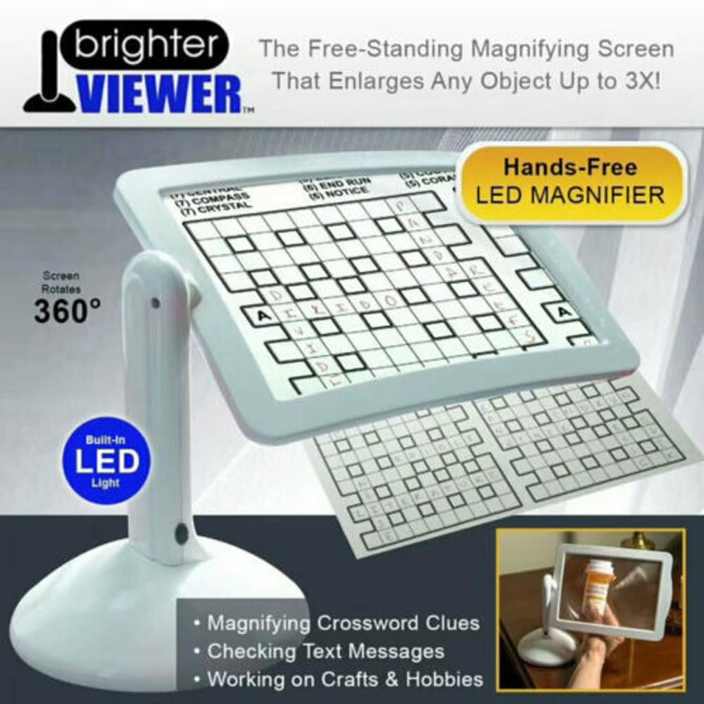 Digital Video Magnifier, Handheld Mobile Electronic Reading Aid Reading