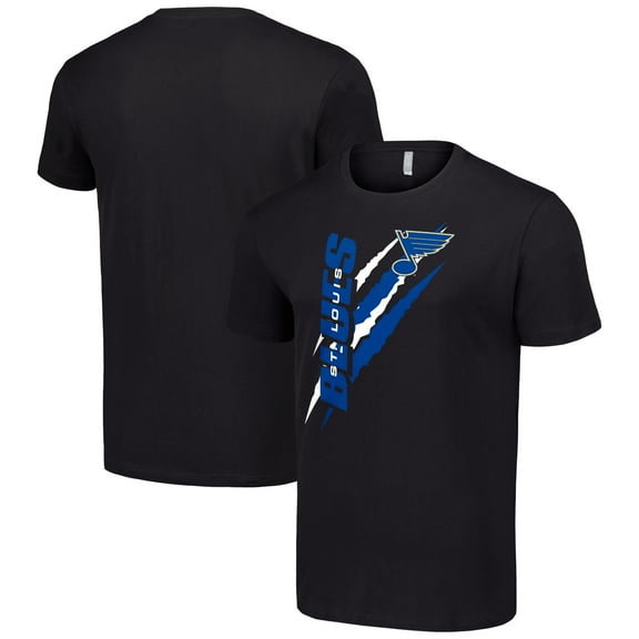 Men's Starter  Black St. Louis Blues Color Scratch T-Shirt