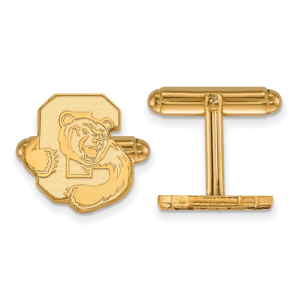 Lex /& Lu LogoArt Sterling Silver w//GP University of California Berkeley XS Post Earr