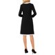 thumbnail image 3 of INSPIRE CHIC Vestido A-Line Elegante para Mujeres con Color Contrastante, Cuello en V, Manga Larga, Vestidos de Trabajo de Tendencia 2025, Negro Talla L, 3 of 5