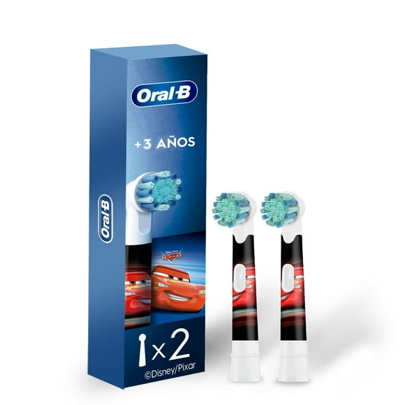 Cabezal Redondo de Repuesto para Cepillo Eléctrico Oral-B Disney Cars 2 pzas