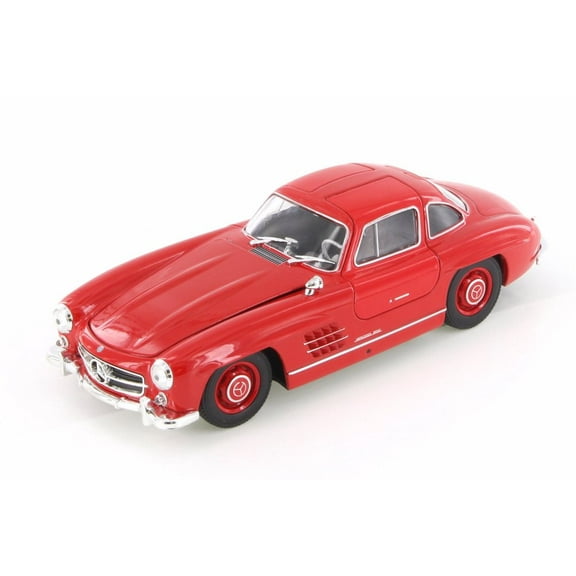 Mercedes-Benz 300SL, Red - Welly 24064/4D - 1/24 Scale Diecast Model Toy Car (Brand New but NO BOX)