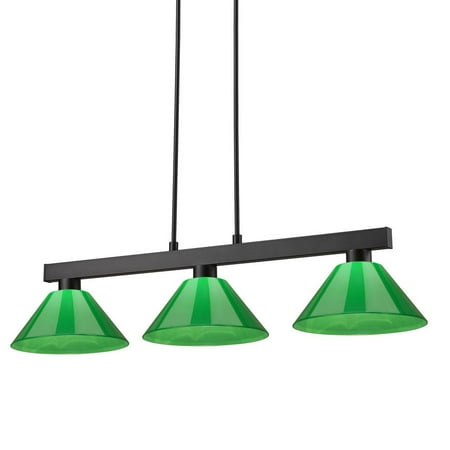 

Z-Lite 152-Pgr Cobalt 3 Light 14 Wide Billiard Chandelier - Black