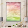 thumbnail image 2 of Designart 'Abstract Sunset With Pink Green and Beige' Modern Framed Canvas Wall Art Print, 2 of 5