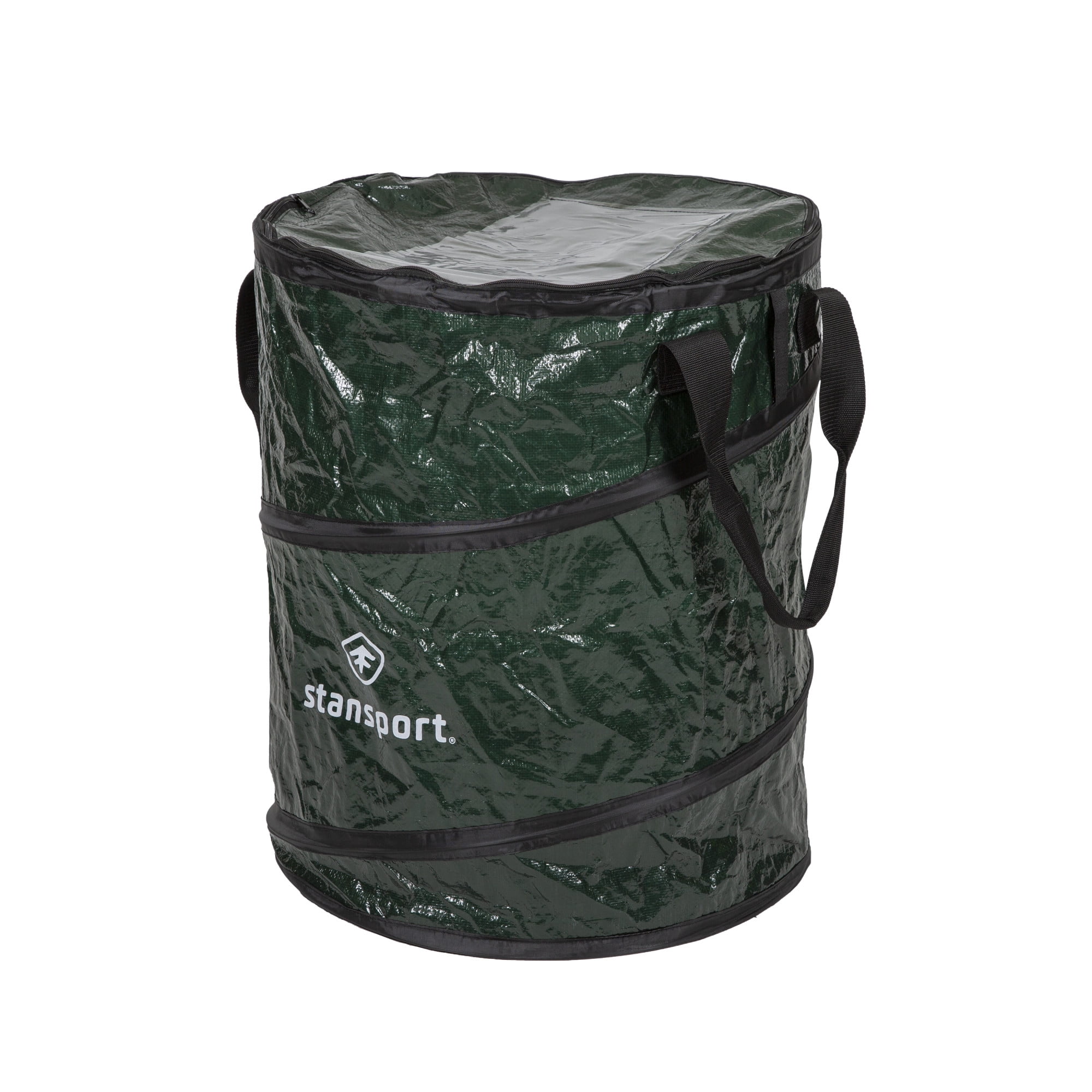 Stansport Collapsible Trash Can Green