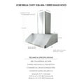 KOBE CHX9130SQBWM1 Brillia 30inch Wall Mount Range Hood, 3Speed