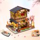thumbnail image 4 of Gwong Juguete 1set Casa de muñecas con bombilla LED DIY creación boscosa japonés de sushi de sushi Casa de muñecas para niños Gwong 30008652, 4 of 6