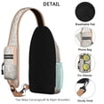 thumbnail image 3 of Indian Paisley Sling Backpack – Boho Floral Crossbody Daypack, Lightweight Anti-Theft Travel Bag with Adjustable Strap & Multi-Pocket Design, 3 of 6