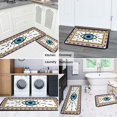 thumbnail image 5 of Evil Eye Kitchen Rugs Set Of 2 Boho Non-Slip White Kitchen Rug and Mat Cushioned Kitchen Runner Rug Carpets for Kitchen Floor Bedroom Farmhouse Decor, 5 of 7
