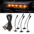 thumbnail image 3 of 5 luces delanteras para coche, compatibles con Durango 2011-2021, parrilla, LED amarillo, lente negra., 3 of 5
